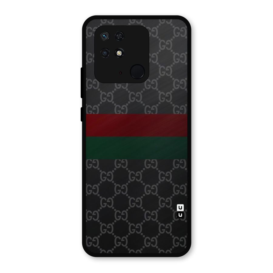 Royal Stripes Design Metal Back Case for Redmi 10 Power
