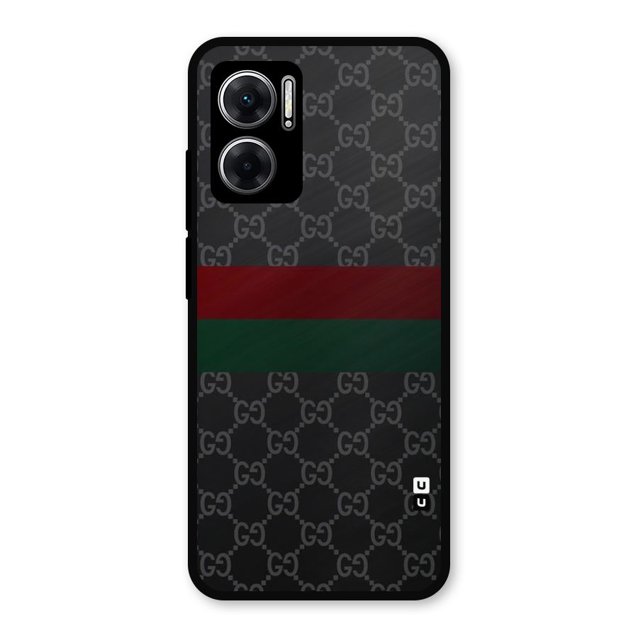 Royal Stripes Design Metal Back Case for Redmi 11 Prime 5G