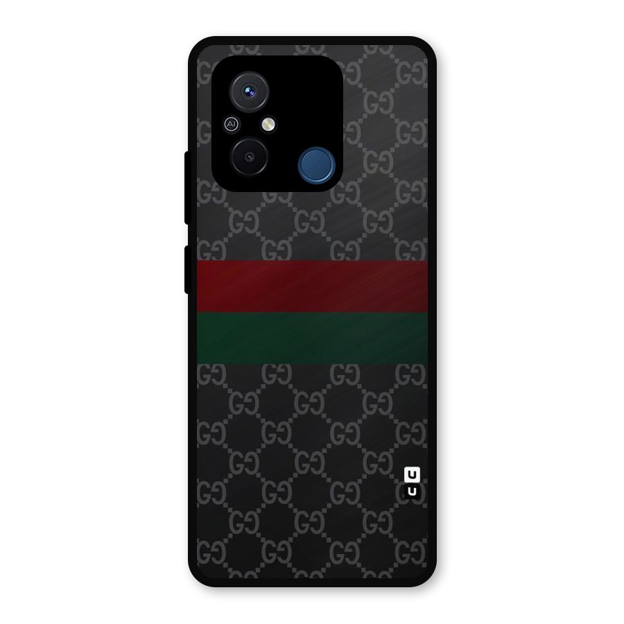 Royal Stripes Design Metal Back Case for Redmi 12C