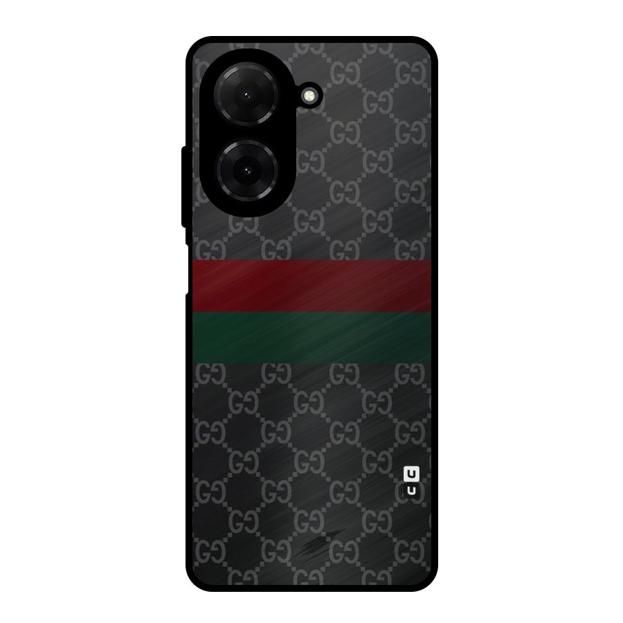 Royal Stripes Design Metal Back Case for Redmi A5 4G