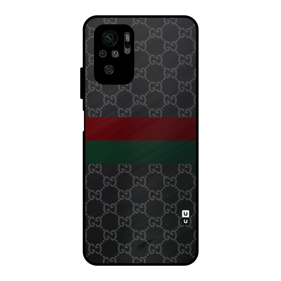 Royal Stripes Design Metal Back Case for Redmi Note 10S