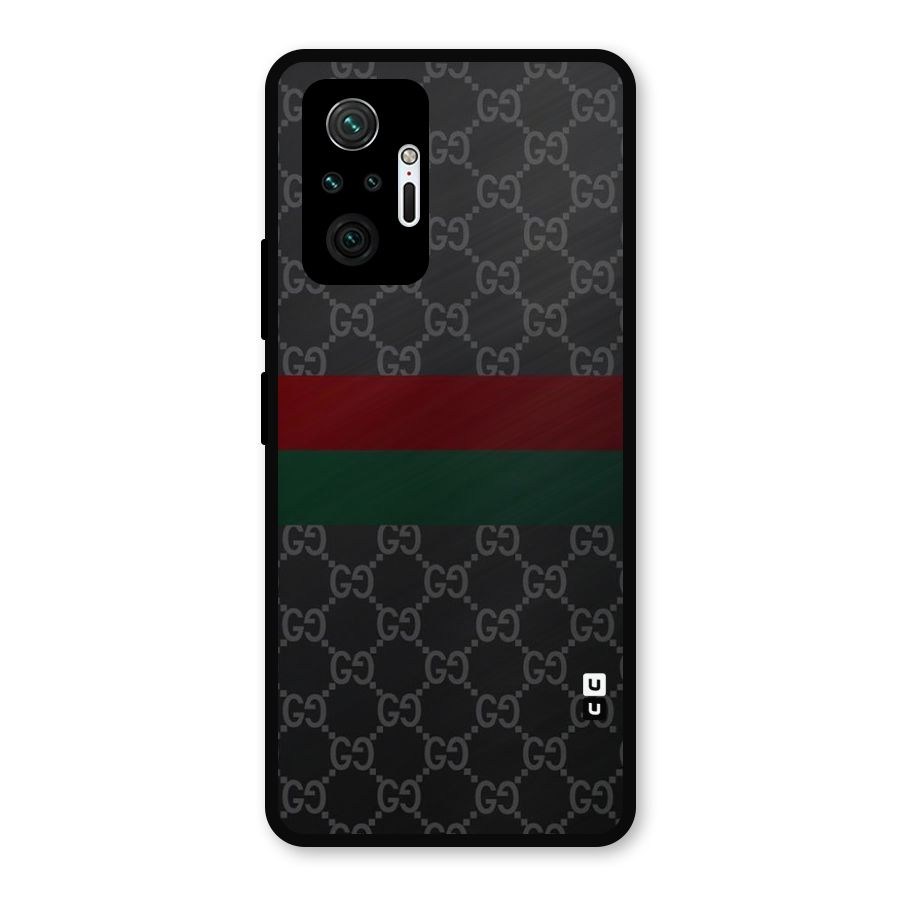 Royal Stripes Design Metal Back Case for Redmi Note 10 Pro Max