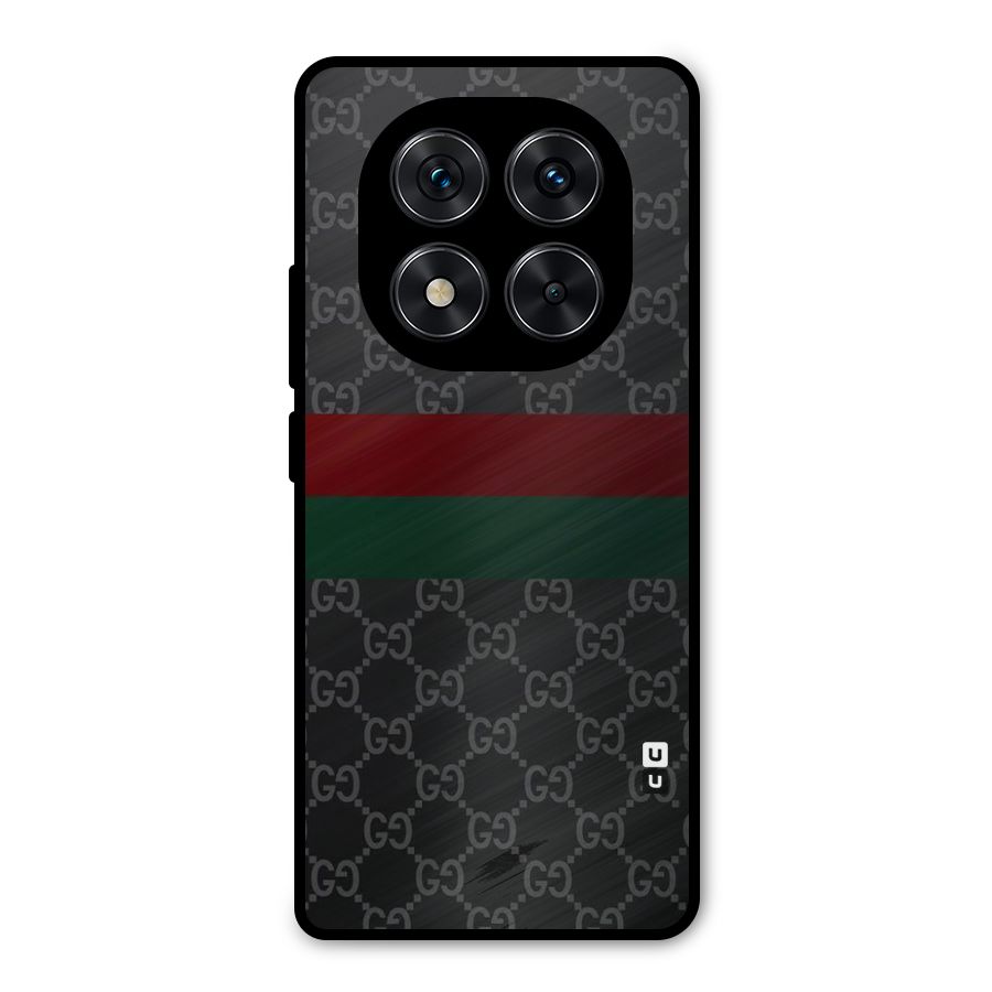 Royal Stripes Design Metal Back Case for Redmi Note 14 Pro 5G