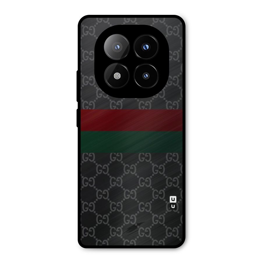 Royal Stripes Design Metal Back Case for Redmi Note 14 Pro Plus 5G