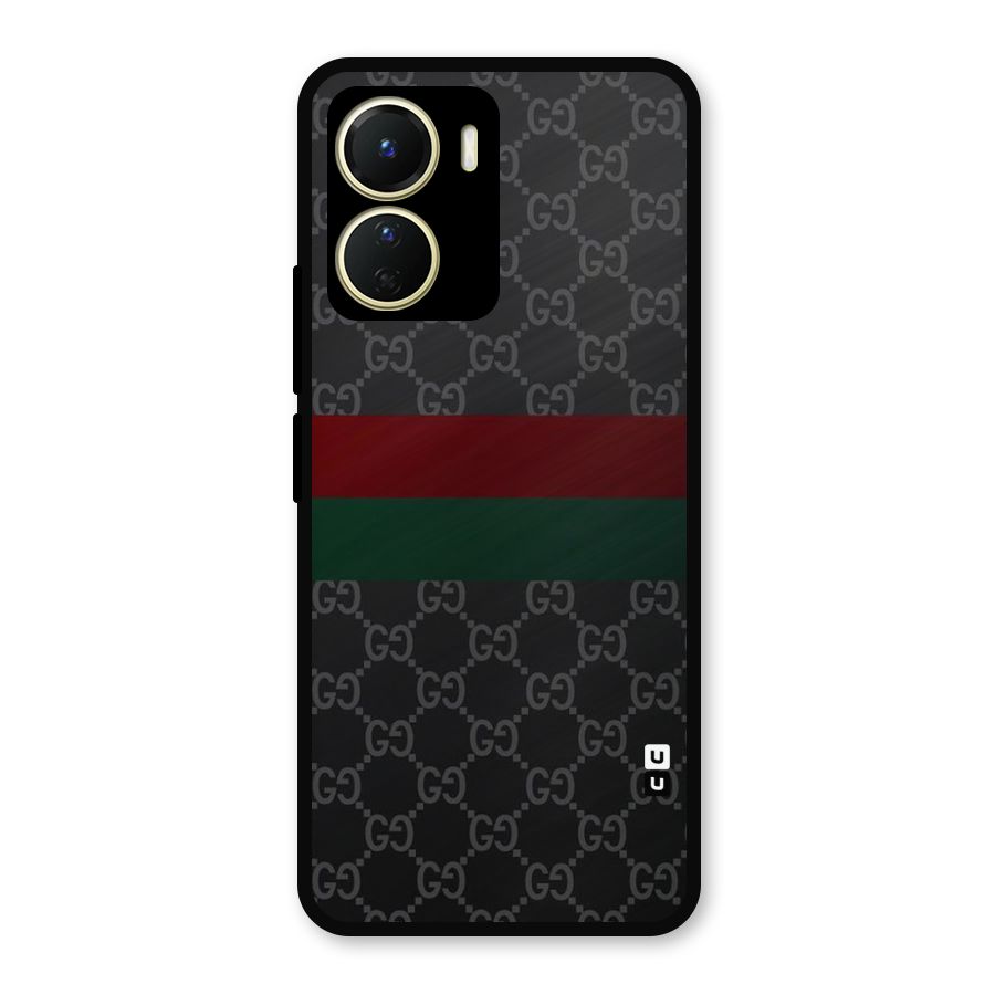 Royal Stripes Design Metal Back Case for Vivo T2x