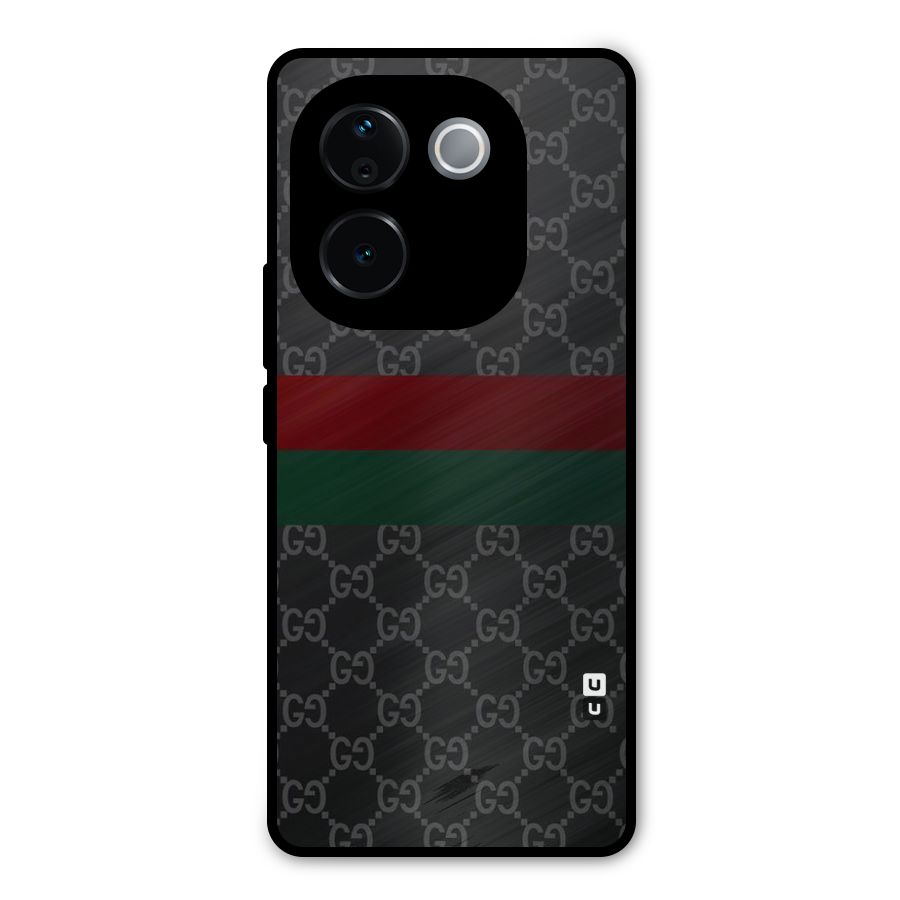 Royal Stripes Design Metal Back Case for Vivo T3 Pro