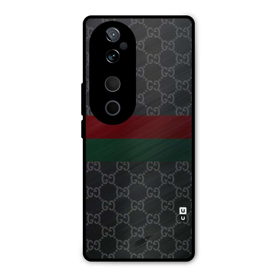Royal Stripes Design Metal Back Case for Vivo T3 Ultra
