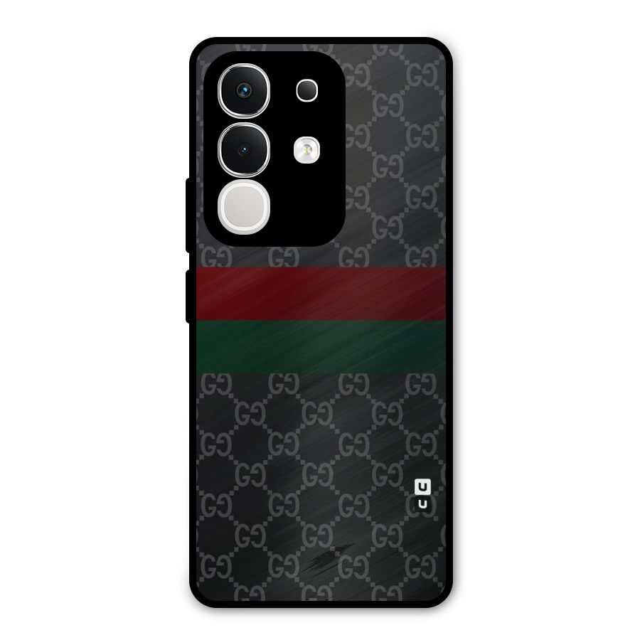 Royal Stripes Design Metal Back Case for Vivo T4x