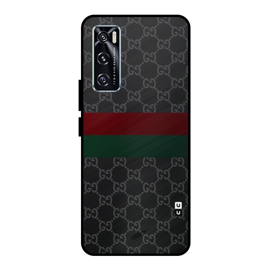 Royal Stripes Design Metal Back Case for Vivo V20 SE