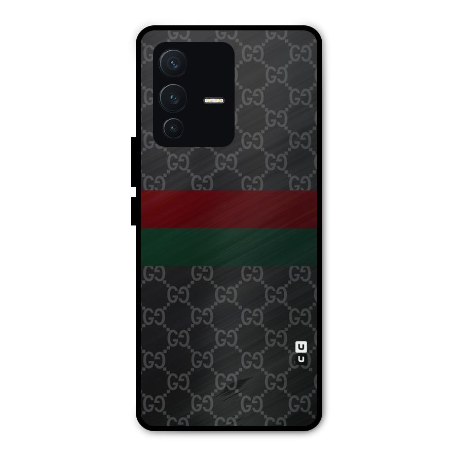 Royal Stripes Design Metal Back Case for Vivo V23 Pro