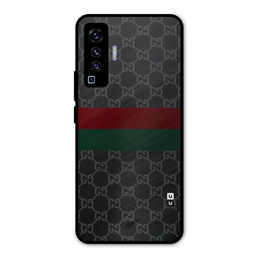 Royal Stripes Design Metal Back Case for Vivo X50