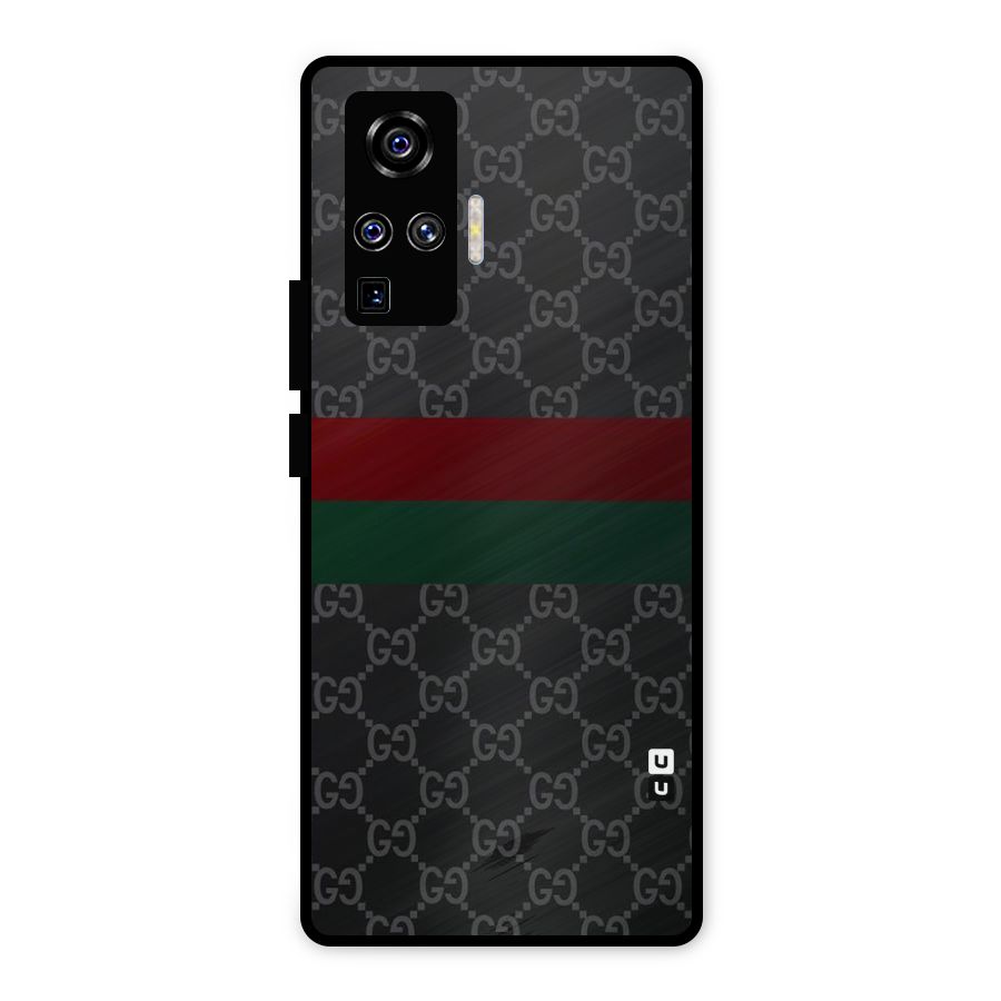 Royal Stripes Design Metal Back Case for Vivo X50 Pro