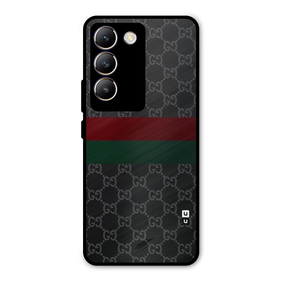Royal Stripes Design Metal Back Case for Vivo Y200e
