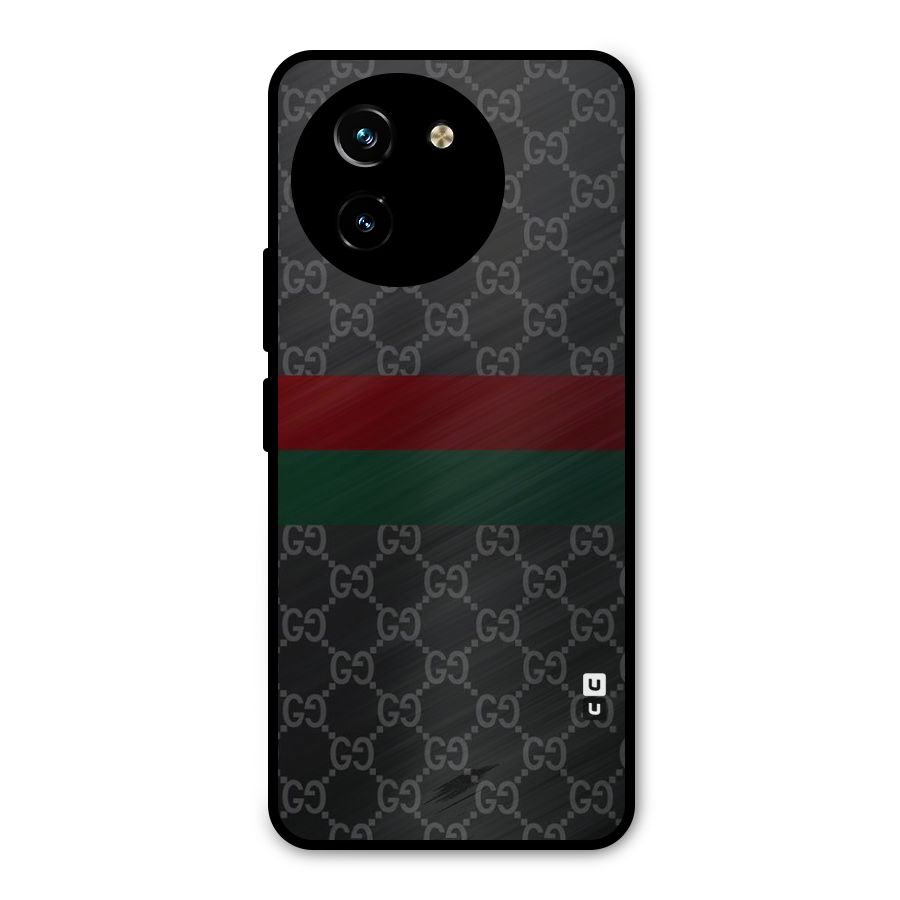Royal Stripes Design Metal Back Case for Vivo Y200i