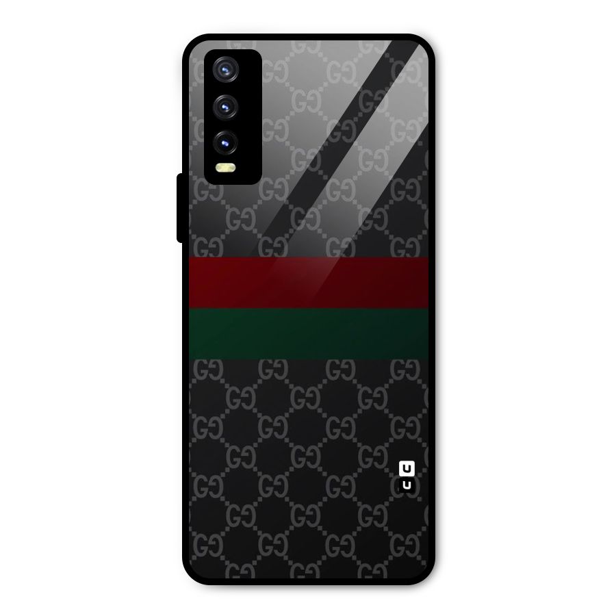 Royal Stripes Design Metal Back Case for Vivo Y20 2021
