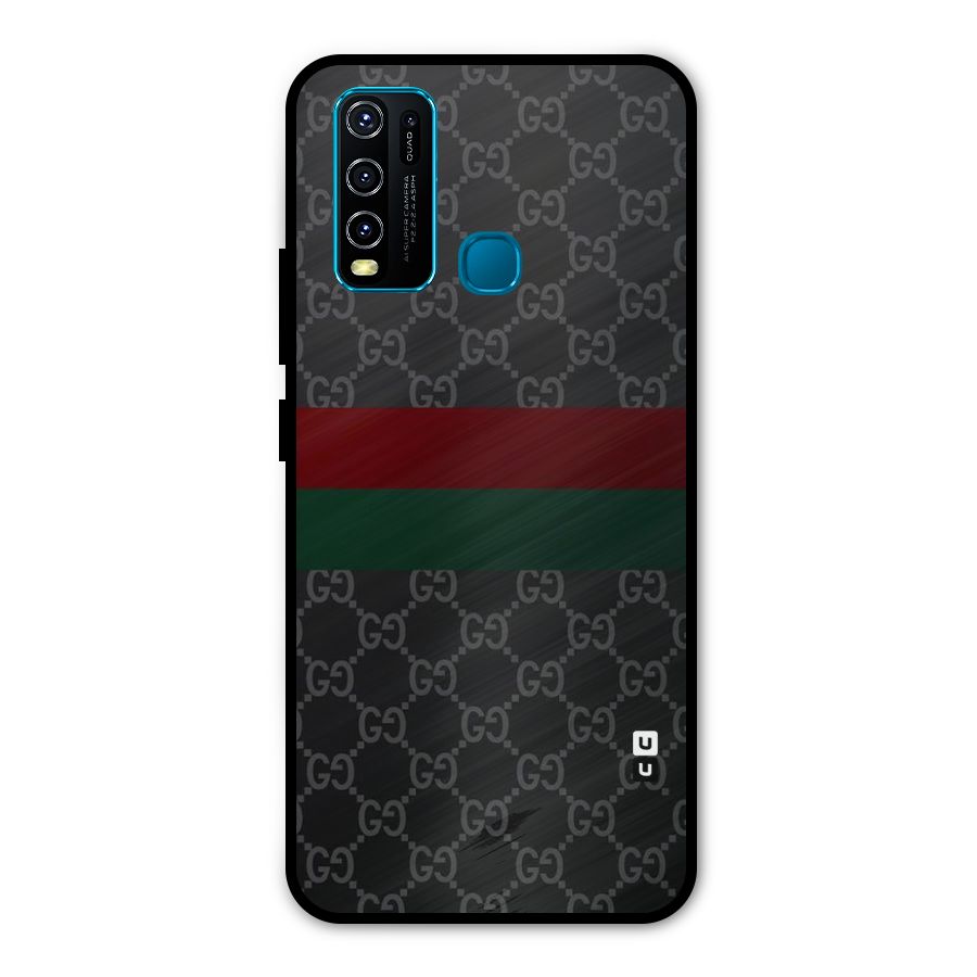 Royal Stripes Design Metal Back Case for Vivo Y30