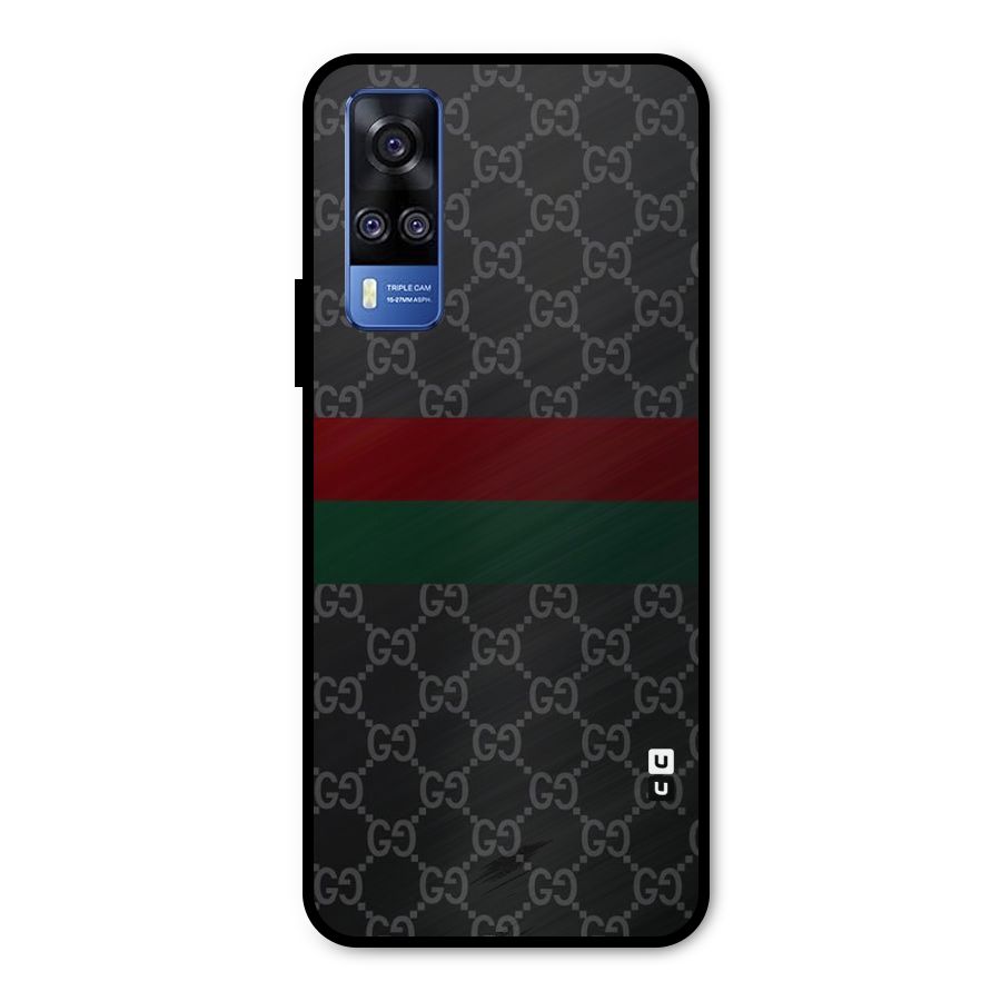 Royal Stripes Design Metal Back Case for Vivo Y51A