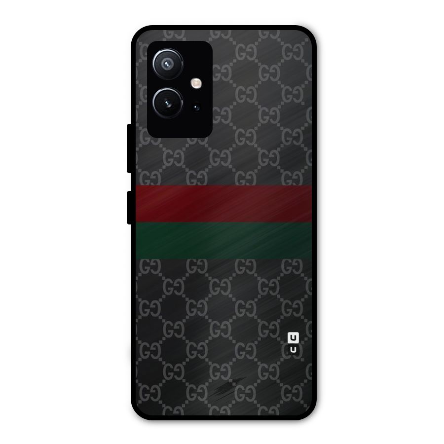 Royal Stripes Design Metal Back Case for Vivo Y75 5G