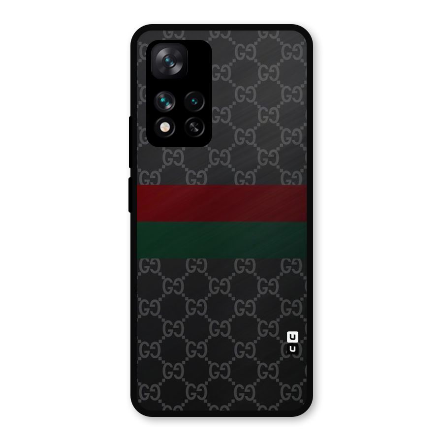 Royal Stripes Design Metal Back Case for Xiaomi 11i 5G