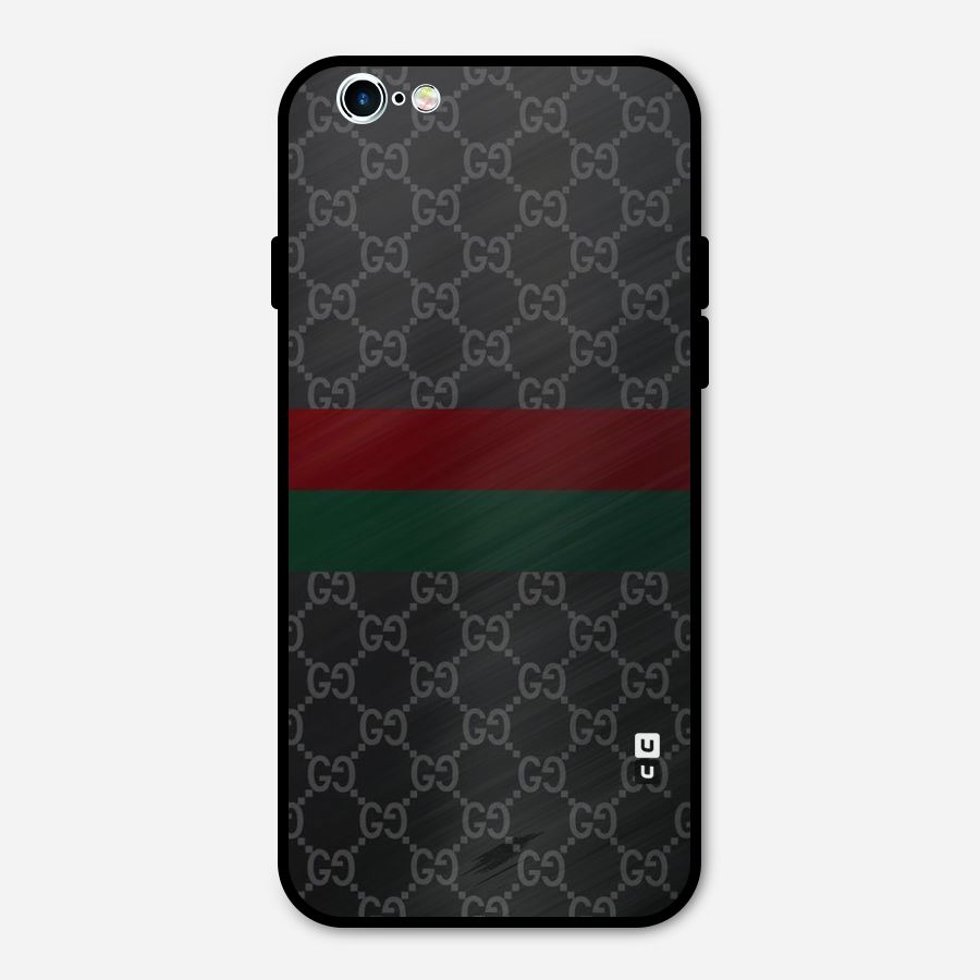 Royal Stripes Design Metal Back Case for iPhone 6 6s