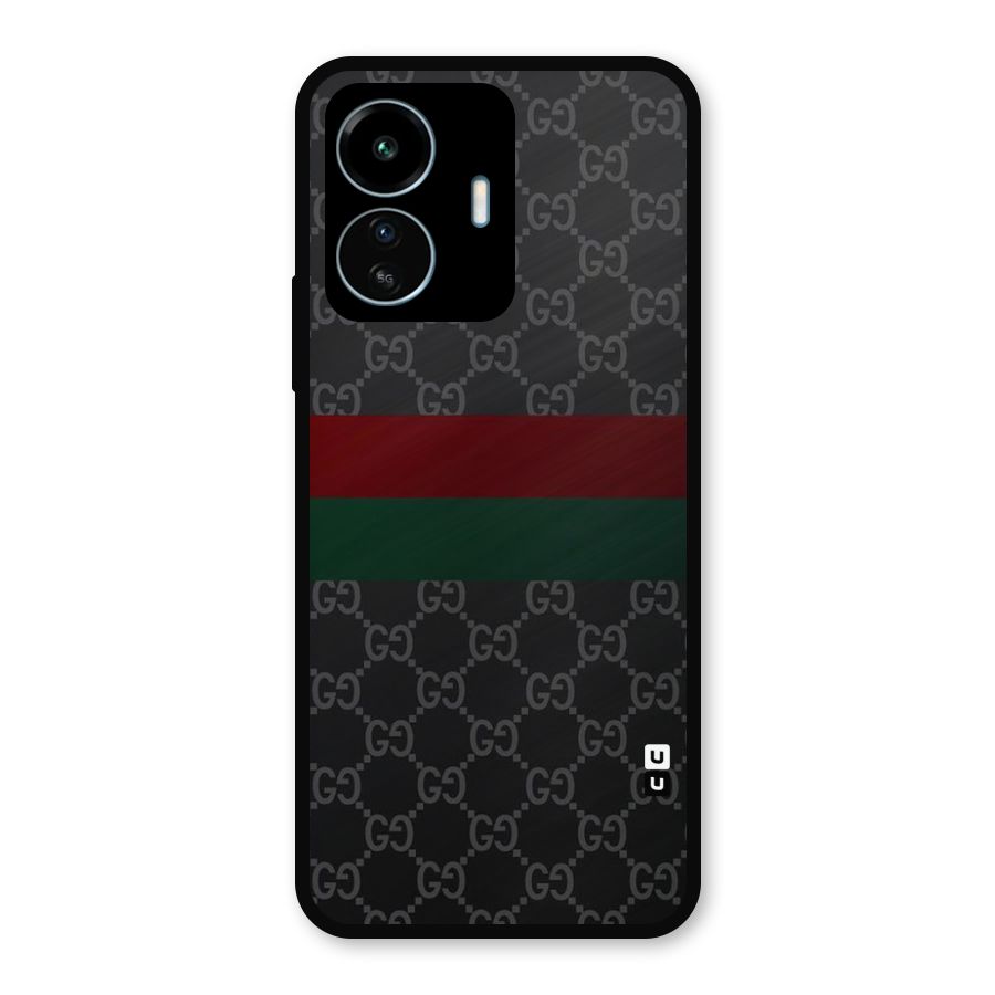 Royal Stripes Design Metal Back Case for vivo iQOO Z6 Lite 5G