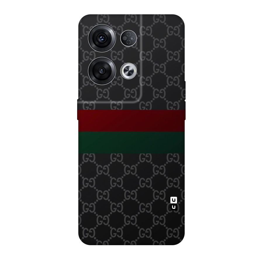 Royal Stripes Design Original Polycarbonate Back Case for Oppo Reno8 Pro 5G