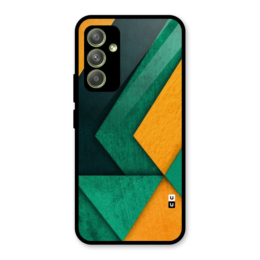 Rugged Abstract Stripes Glass Back Case for Galaxy A54