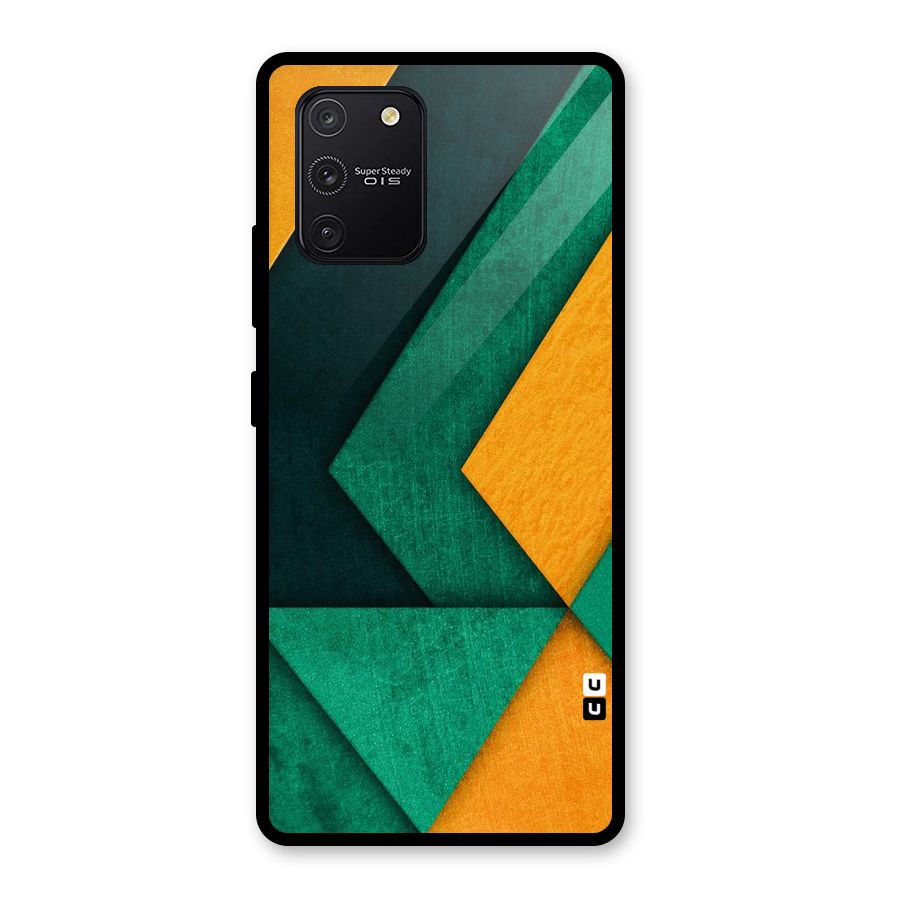 Rugged Abstract Stripes Glass Back Case for Galaxy S10 Lite