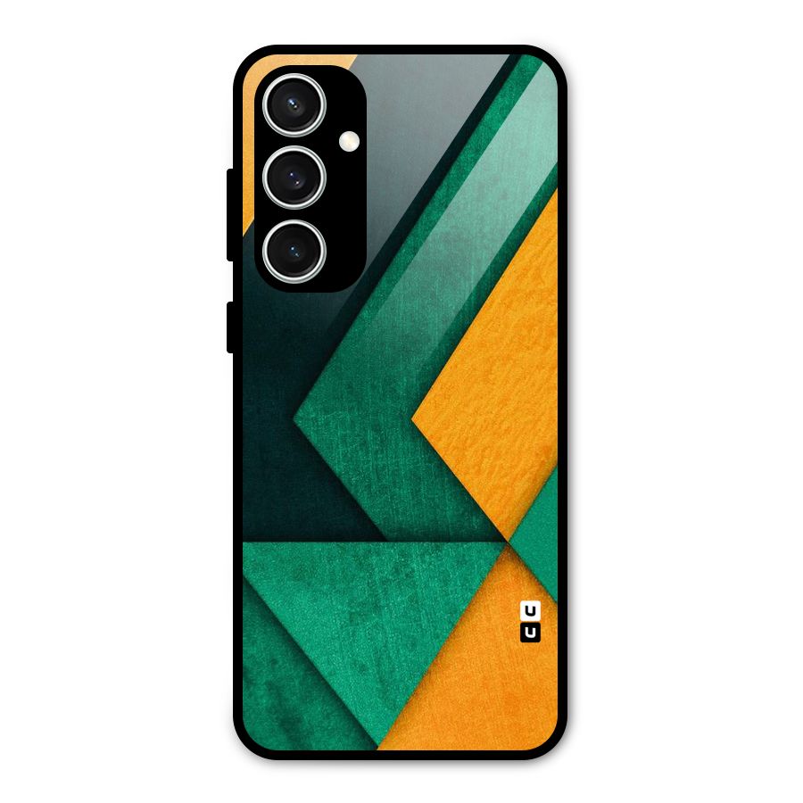 Rugged Abstract Stripes Glass Back Case for Galaxy S23 FE