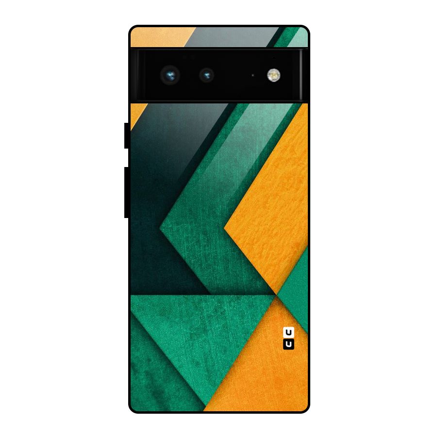 Rugged Abstract Stripes Glass Back Case for Google Pixel 6