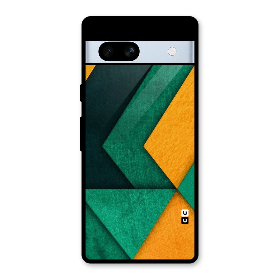 Rugged Abstract Stripes Glass Back Case for Google Pixel 7a