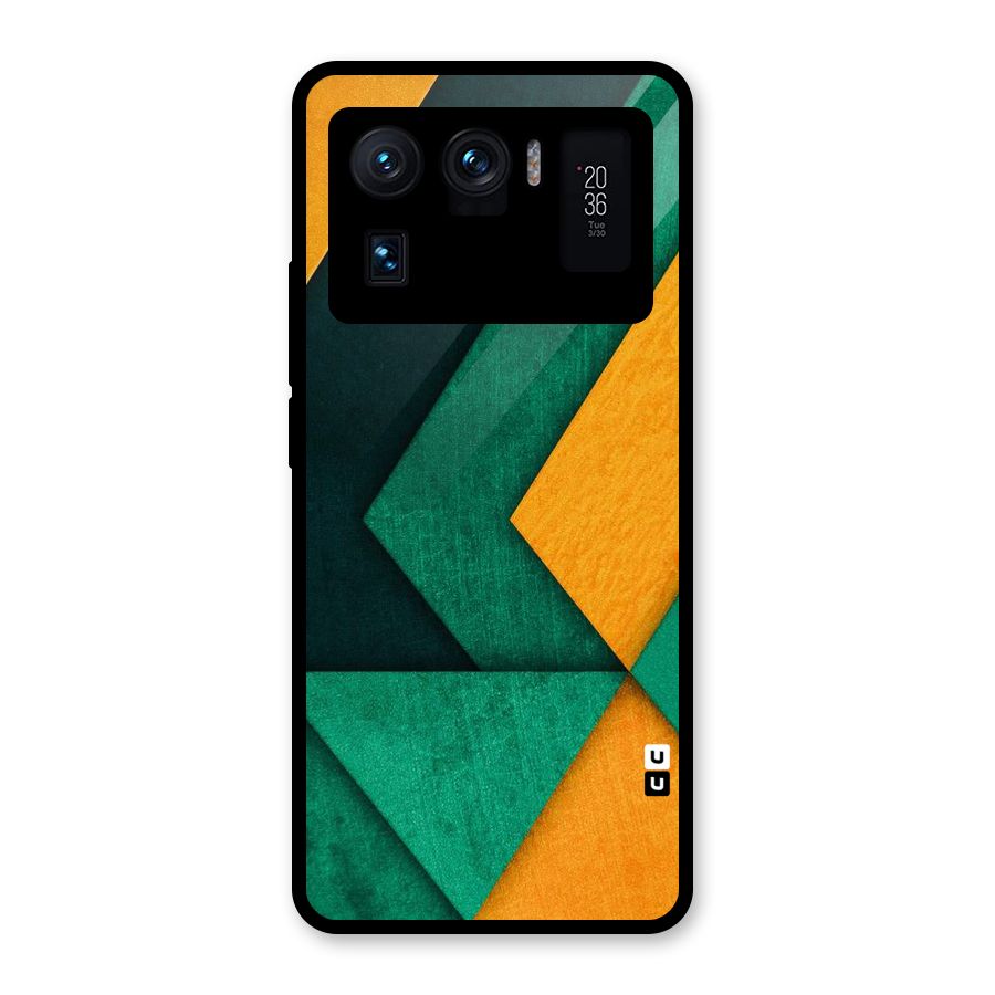 Rugged Abstract Stripes Glass Back Case for Mi 11 Ultra