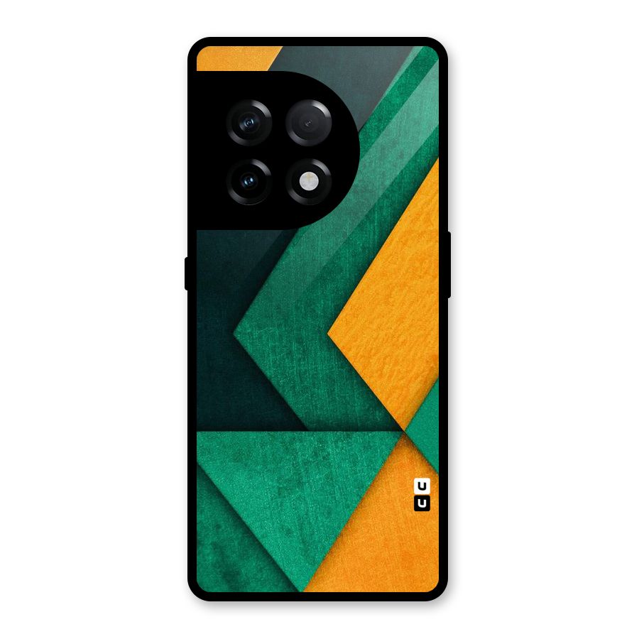 Rugged Abstract Stripes Glass Back Case for OnePlus 11R