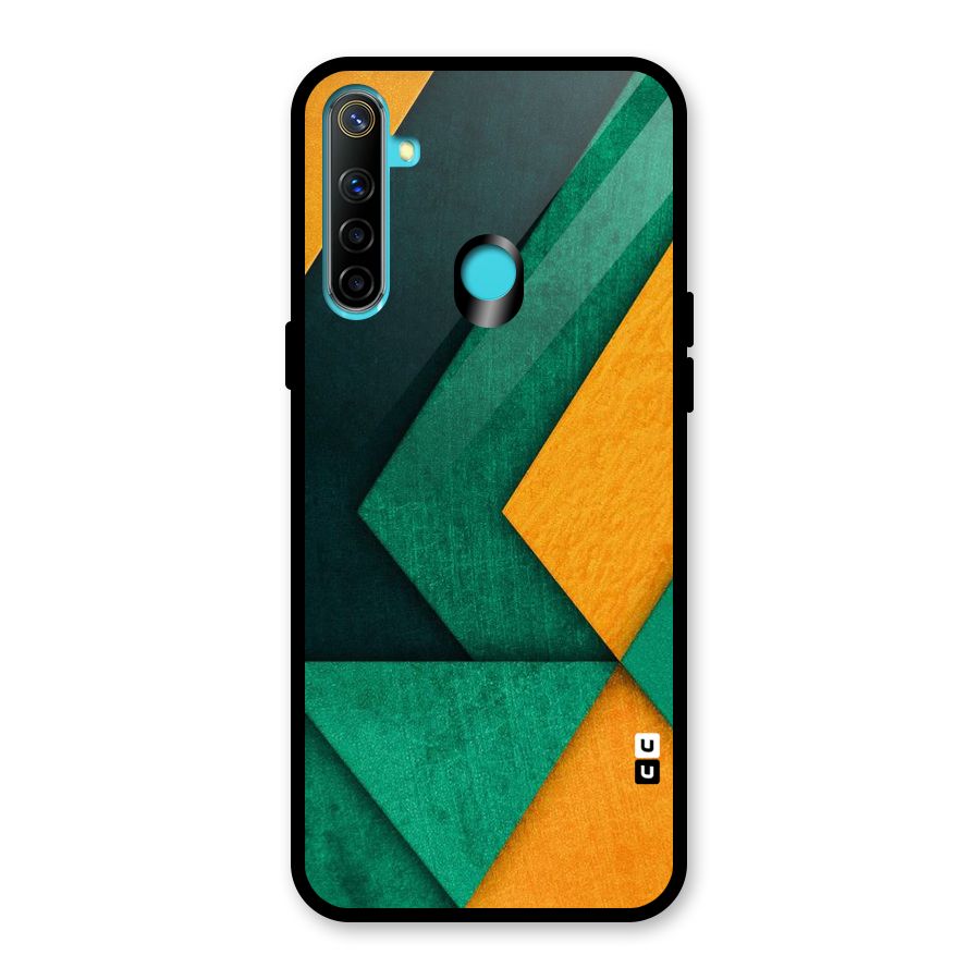Rugged Abstract Stripes Glass Back Case for Realme Narzo 10