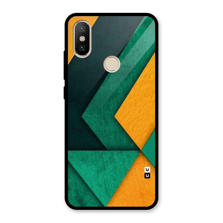 Rugged Abstract Stripes Glass Back Case for Redmi A2