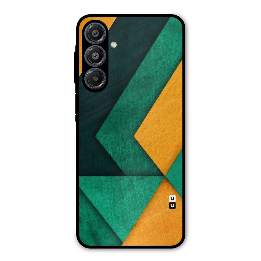 Rugged Abstract Stripes Metal Back Case for Galaxy A16 5G