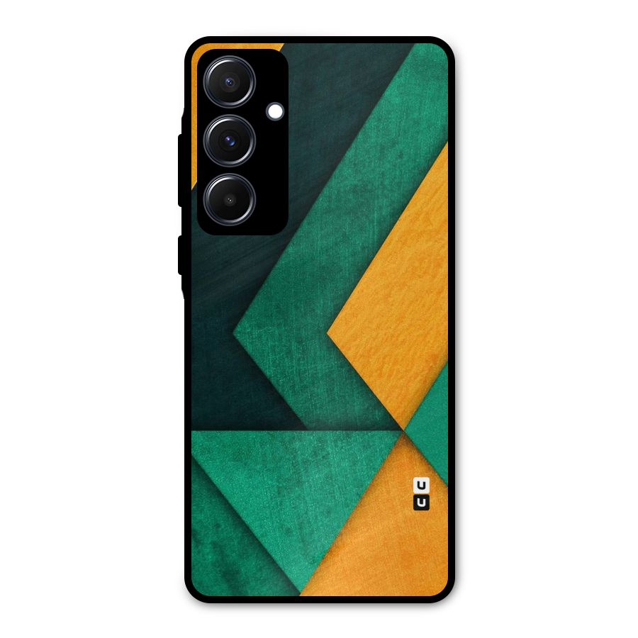 Rugged Abstract Stripes Metal Back Case for Galaxy A55