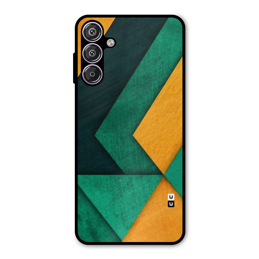 Rugged Abstract Stripes Metal Back Case for Galaxy F15