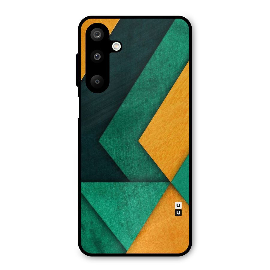 Rugged Abstract Stripes Metal Back Case for Galaxy M16