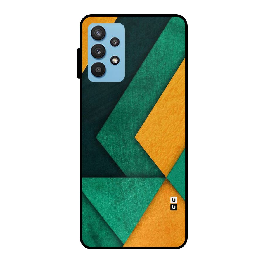 Rugged Abstract Stripes Metal Back Case for Galaxy M32 5G
