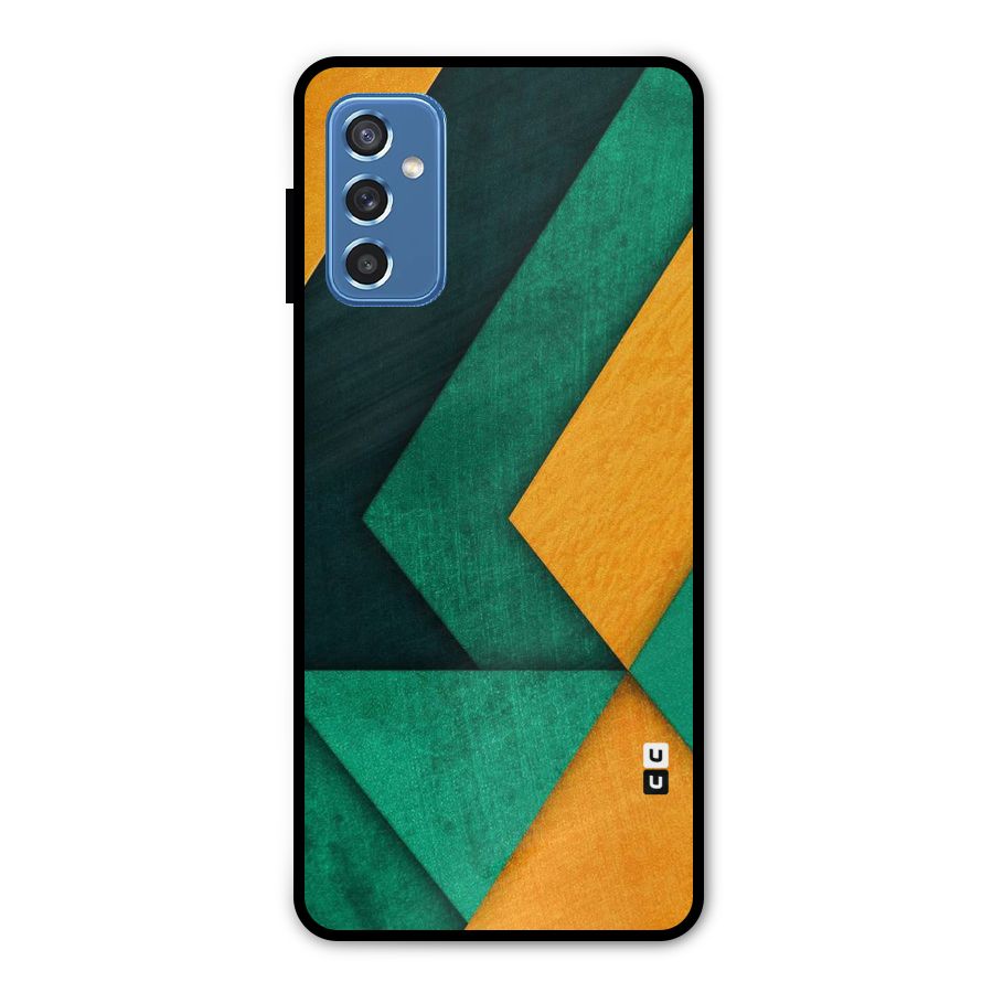 Rugged Abstract Stripes Metal Back Case for Galaxy M52 5G