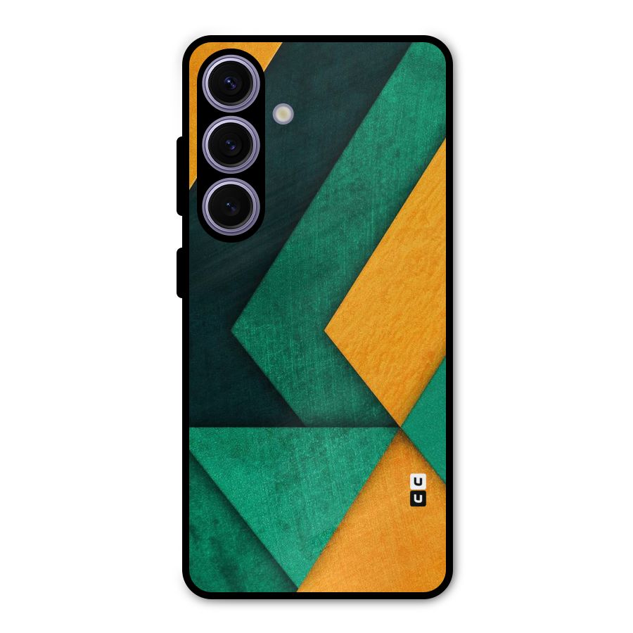 Rugged Abstract Stripes Metal Back Case for Galaxy S24