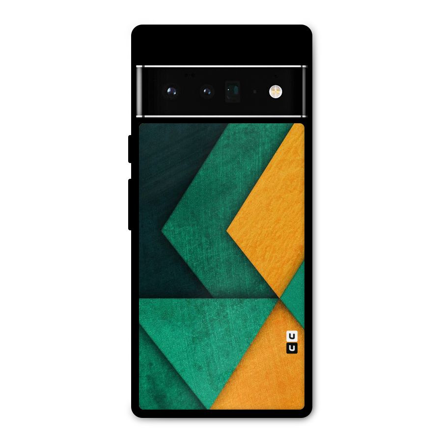 Rugged Abstract Stripes Metal Back Case for Google Pixel 6 Pro