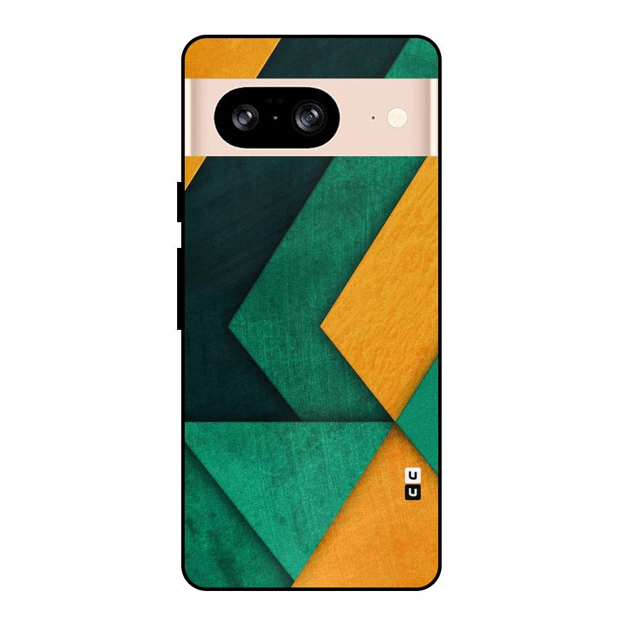 Rugged Abstract Stripes Metal Back Case for Google Pixel 8