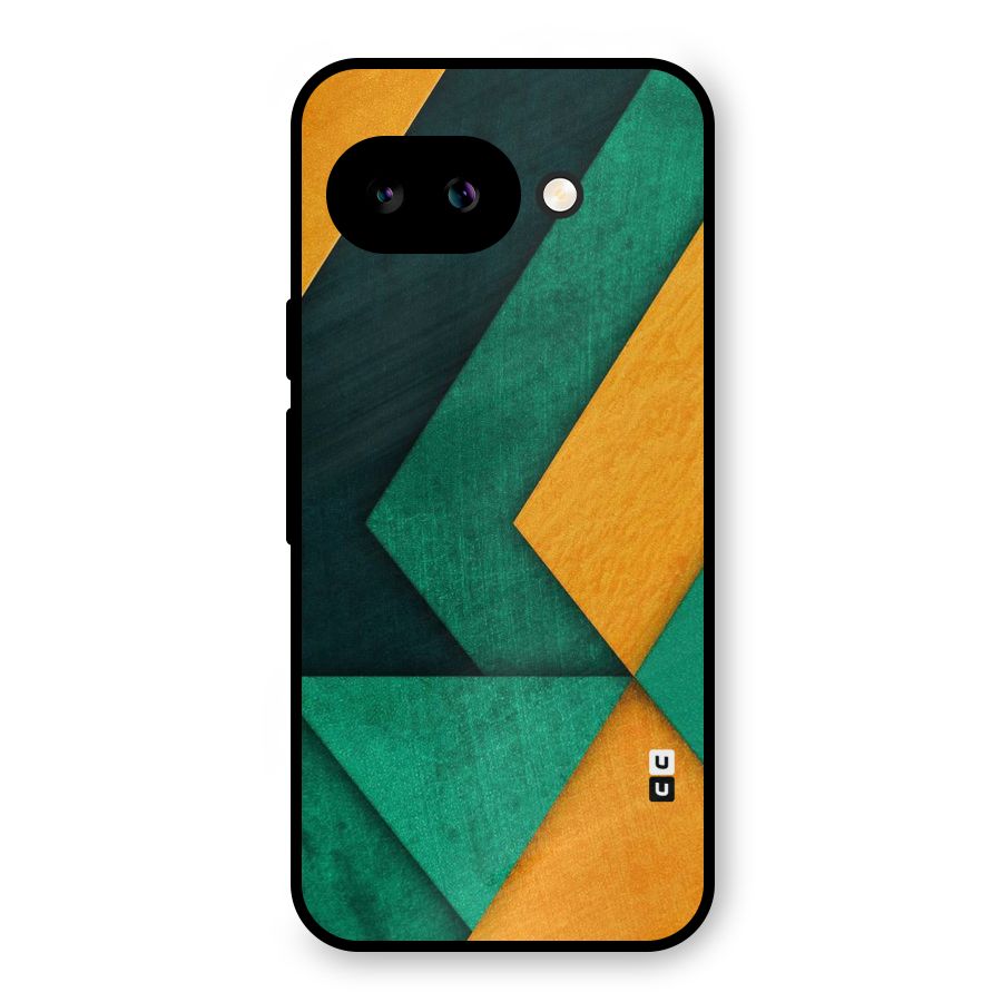 Rugged Abstract Stripes Metal Back Case for Google Pixel 9a