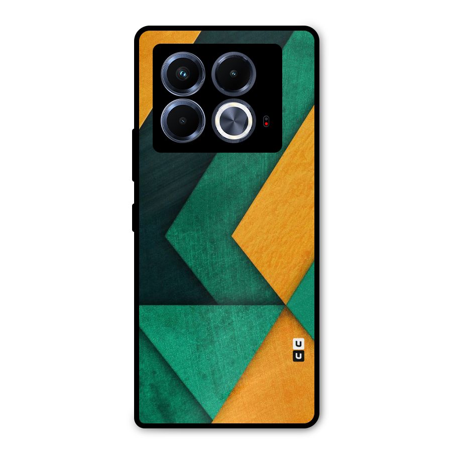 Rugged Abstract Stripes Metal Back Case for Infinix Note 40 5G