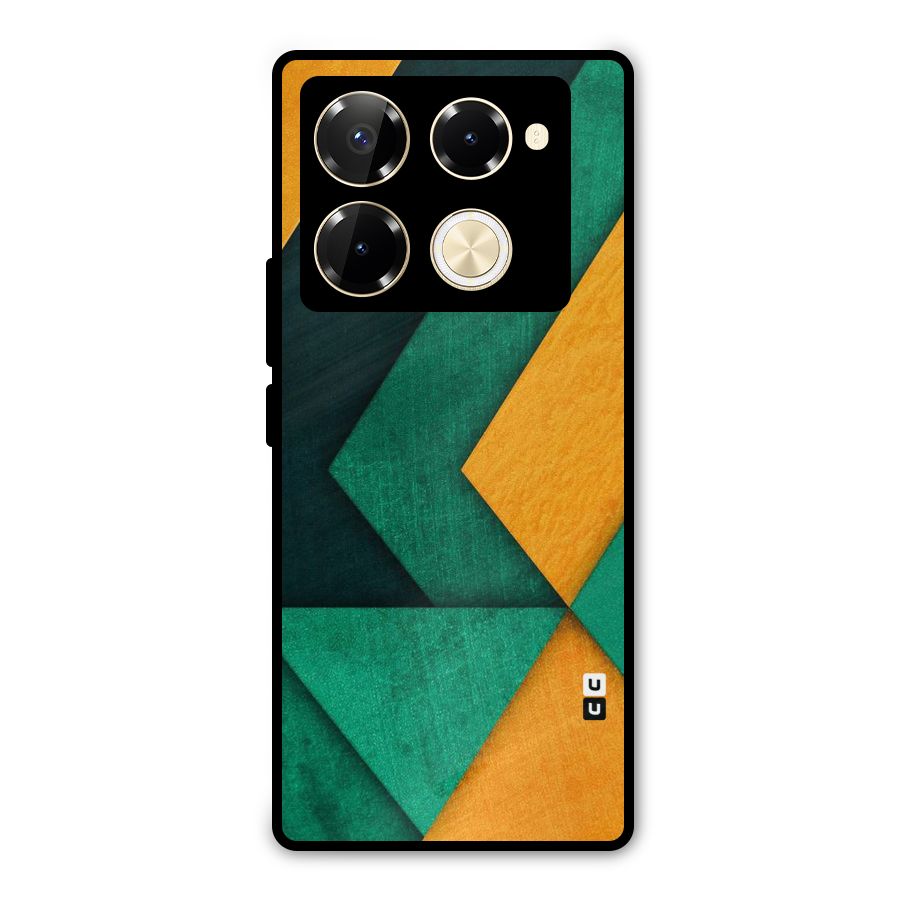 Rugged Abstract Stripes Metal Back Case for Infinix Note 40 Pro Plus