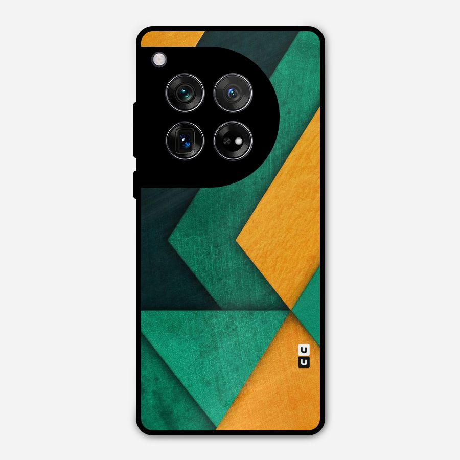 Rugged Abstract Stripes Metal Back Case for OnePlus 12