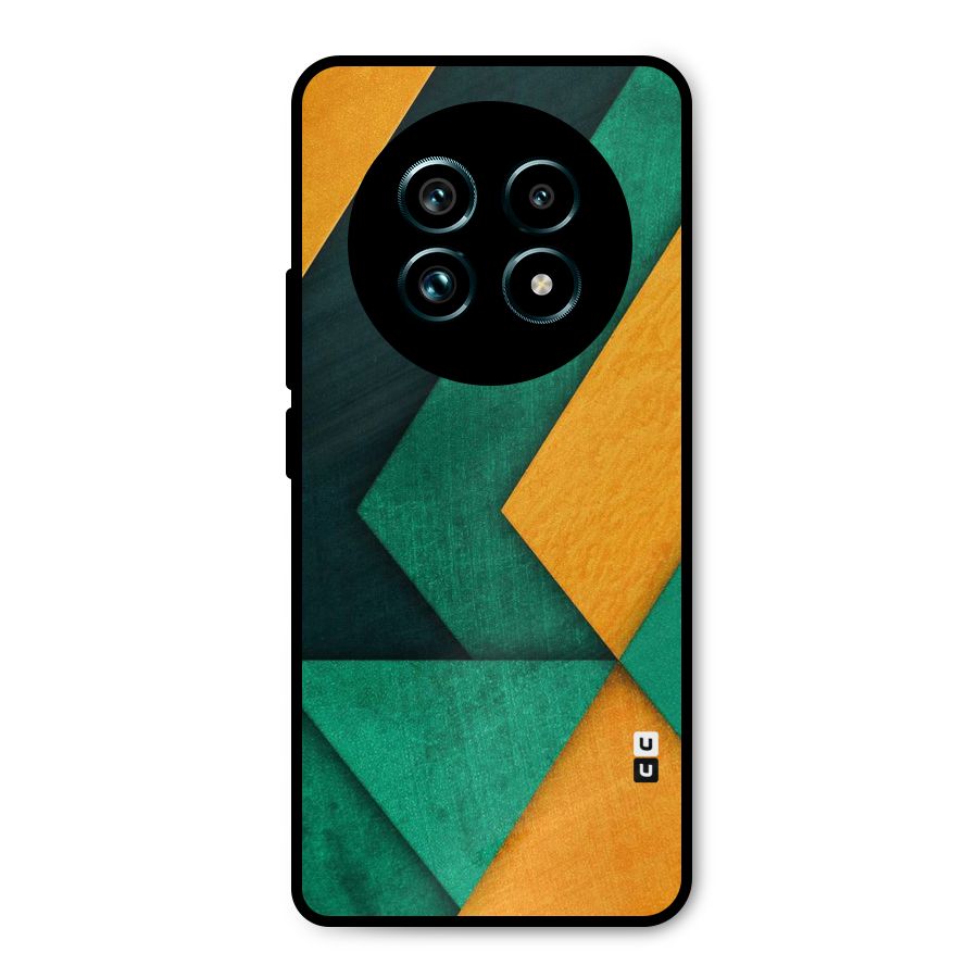 Rugged Abstract Stripes Metal Back Case for Realme 13 Pro Plus