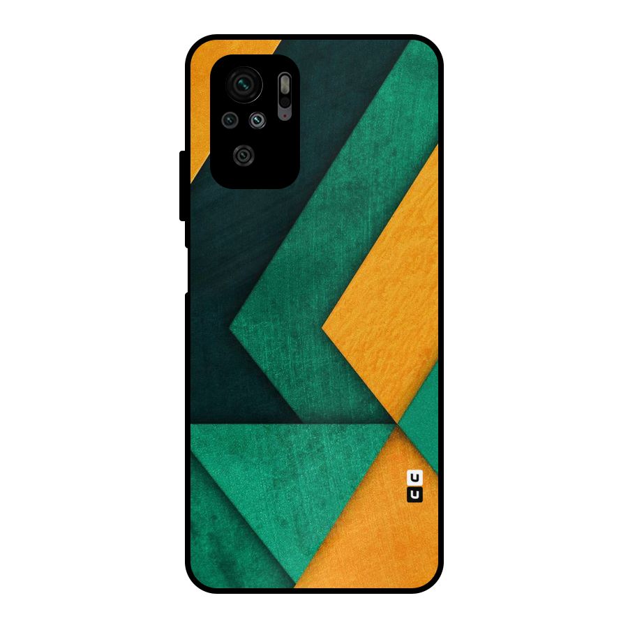 Rugged Abstract Stripes Metal Back Case for Redmi Note 10S